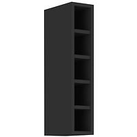 Küchenschrank Siena/Monza/Arona schwarze Matte 15g-72 Otw