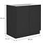 Küchenschrank Siena schwarze Matte 80d 2f bb,2