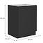 Küchenschrank Siena schwarze Matte 60d 1f bb,2