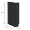 Küchenschrank Siena schwarze Matte 15d Cargo bb,2