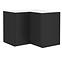 Küchenschrank Siena schwarze Matte 90x90 Dn 2f bb