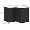 Küchenschrank Siena schwarze Matte 90x90 Dn 2f bb,2