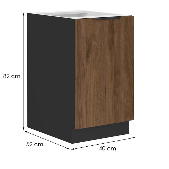 Küchenschrank Monza nuss okapi 40d 1f bb