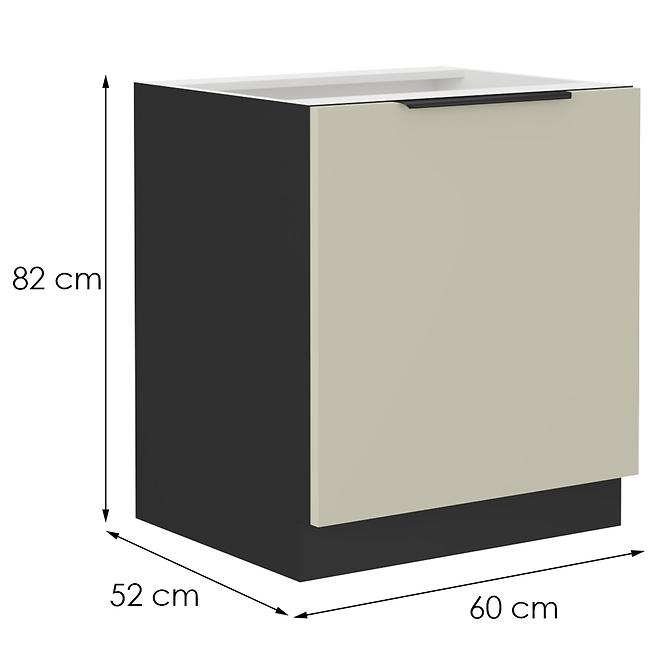Küchenschrank Arona cashmere 60d 1f bb,2