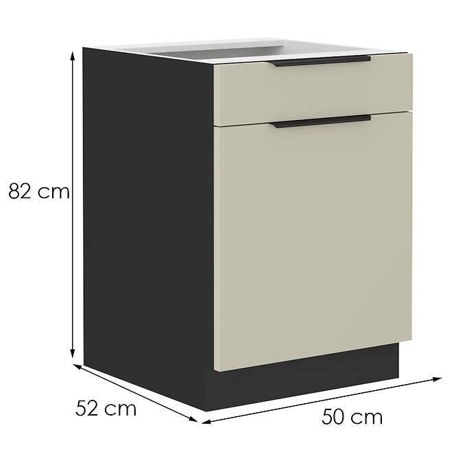 Küchenschrank Arona cashmere 50d 1f 1s bb,2