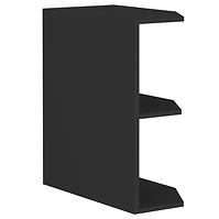Küchenschrank Siena/Monza/Arona schwarze Matte 30d Zak bb
