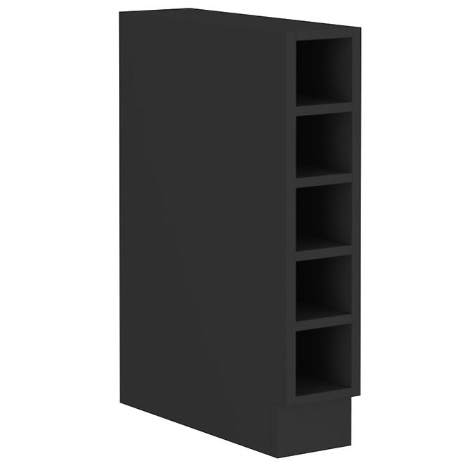 Küchenschrank Siena/Monza/Arona schwarze Matte 15d Otw bb