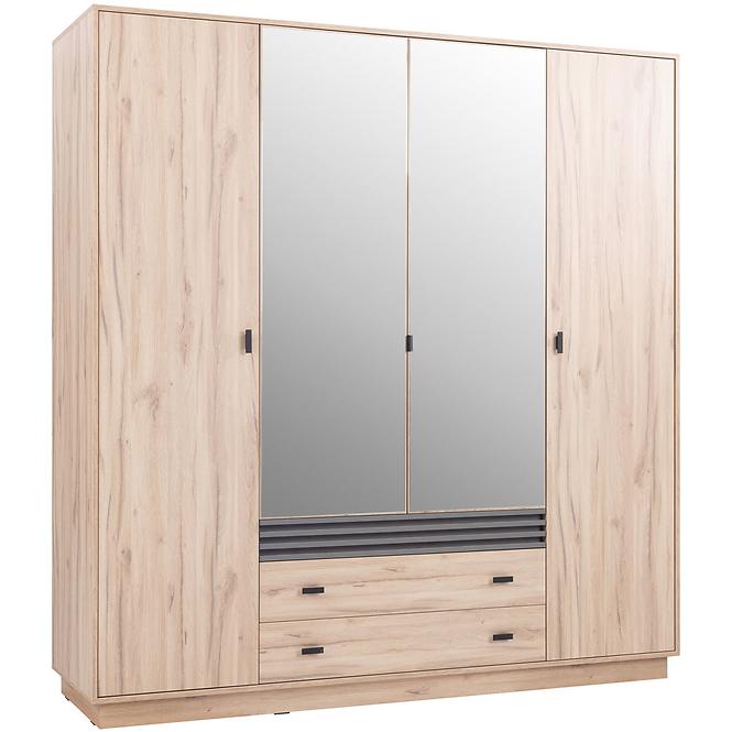 Schrank Allmo AL16 helle estana-Eiche/Anthrazit