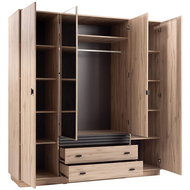Schrank Allmo AL16 helle estana-Eiche/Anthrazit