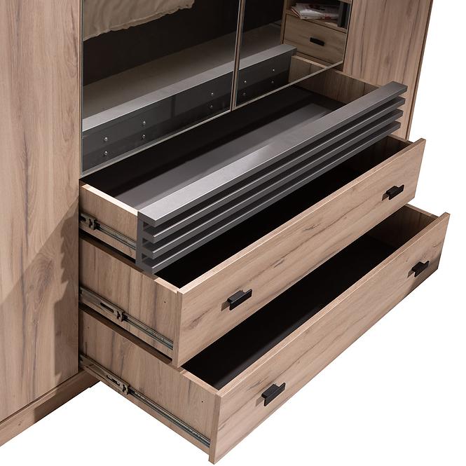 Schrank Allmo AL16 helle estana-Eiche/Anthrazit
