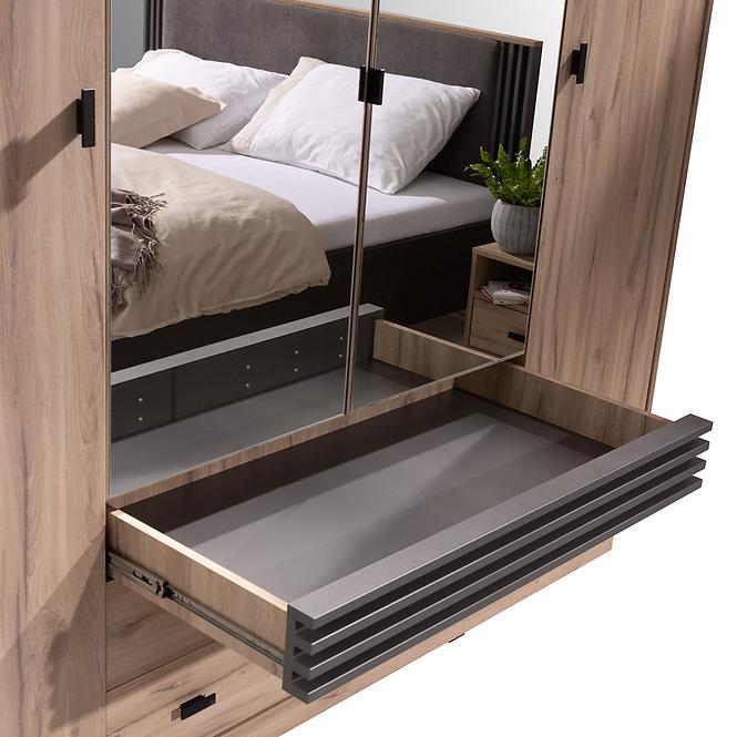 Schrank Allmo AL16 helle estana-Eiche/Anthrazit