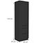 Küchenschrank Siena schwarze Matte 60dks-210 1f 3s,2