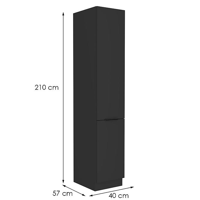 Küchenschrank Siena schwarze Matte 40dk-210 2f