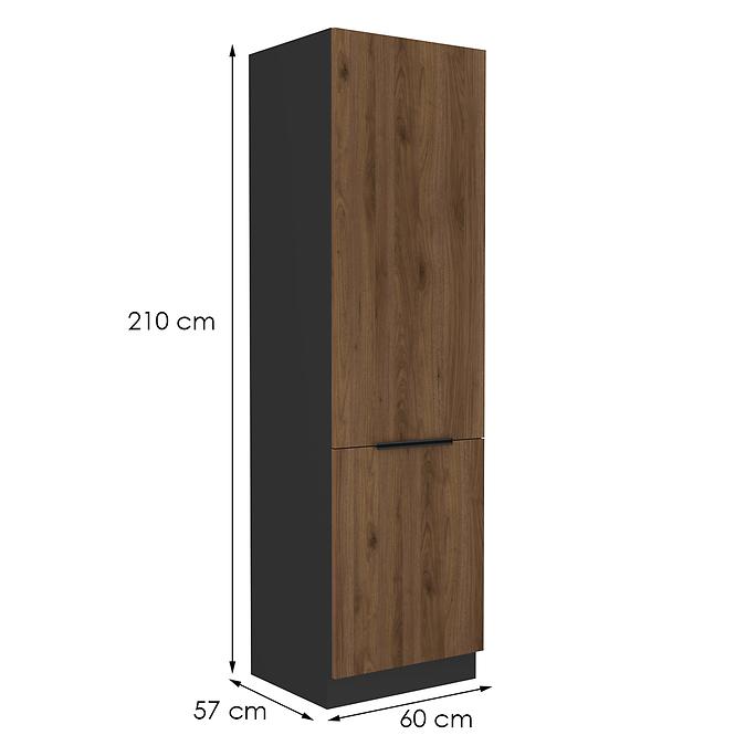 Küchenschrank Monza nuss okapi 60dk-210 2f