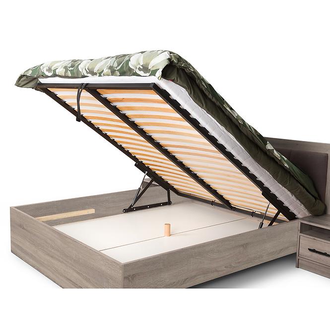 Bett Smart SR6 160 Sonoma-Eiche/Weiß