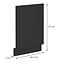 Türen für Einbauspülmaschine Siena schwarze Matte Zm 570x446,2