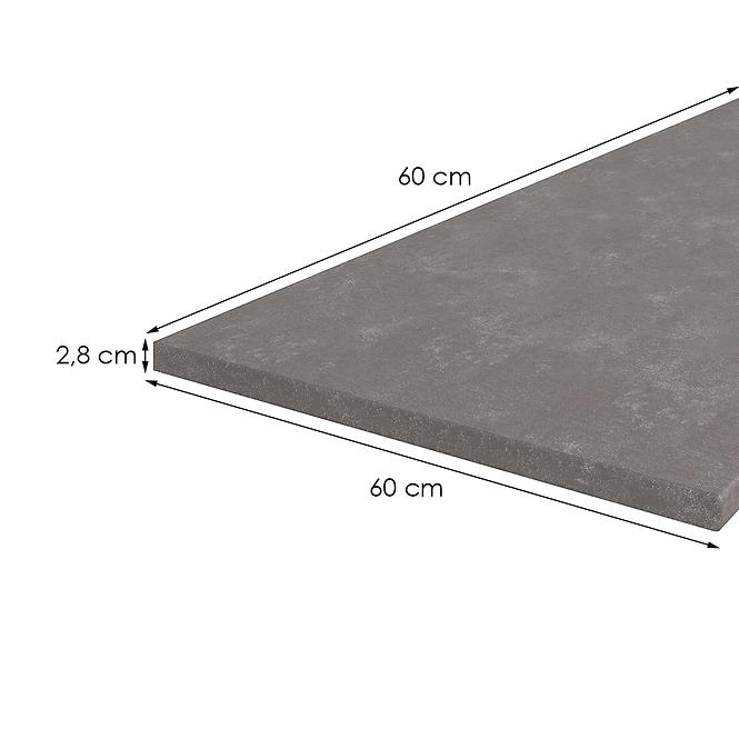 Arbeitsplatte 60 cm/28 mm metalic brown