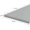 Arbeitsplatte 80 cm/38 mm inox grau F76112,2