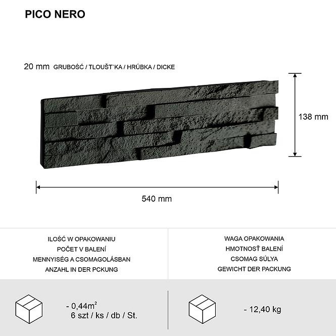 Betonstein Pico Nero Pack.=0,44 m2