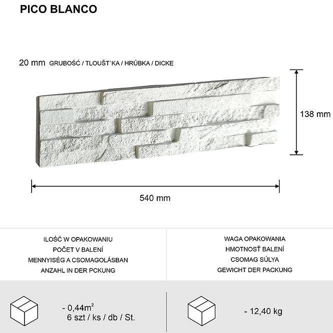 Betonstein Pico Blanco Pack.=0,44 m2