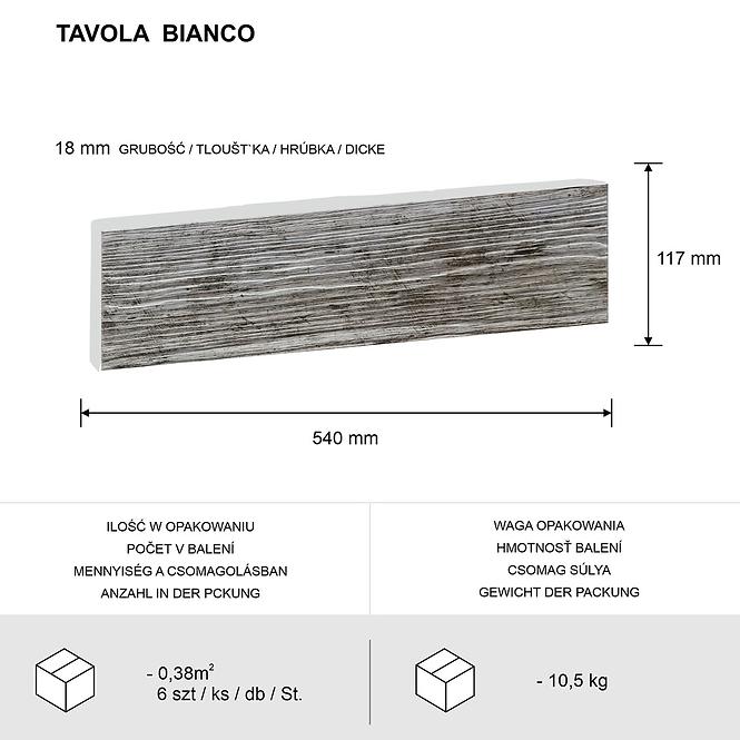 Betonstein Tavola Bianco Pack.=0,38 m2