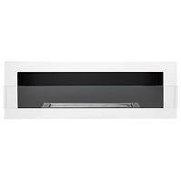 Biokamin 1200x400 weiß glänzend