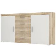Kommode Tom 150cm Eiche Sonoma/Weiß