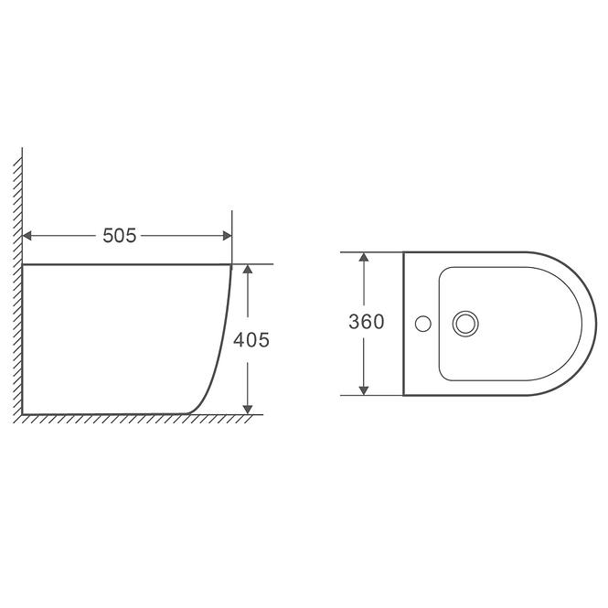 Bidet stehend Igar