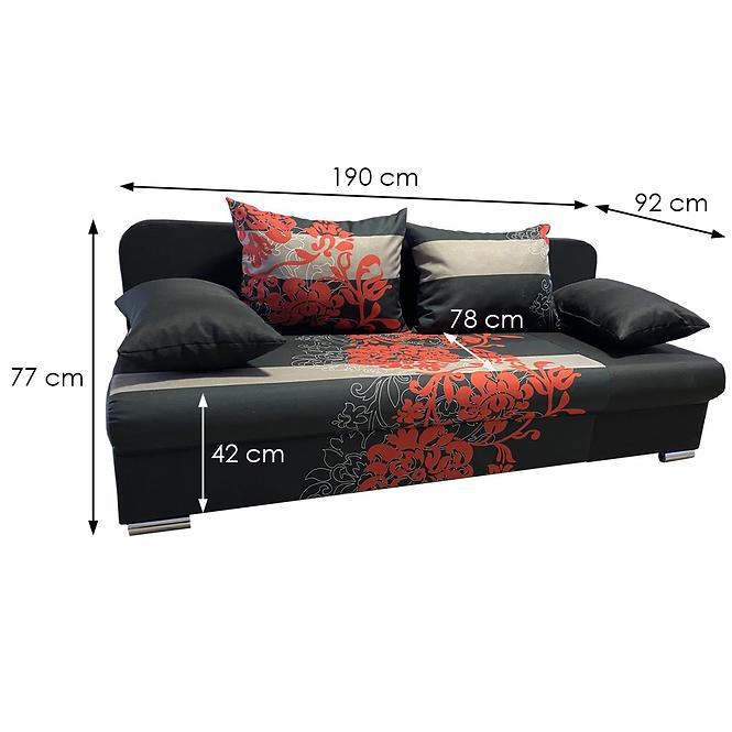Sofa Leon haiti 17 + Blüte-cz