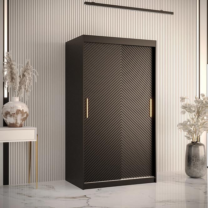Schrank Rawang Slim Tanne 1 100 schwarz