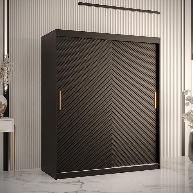Schrank Rawang Slim Tanne 1 150 schwarz