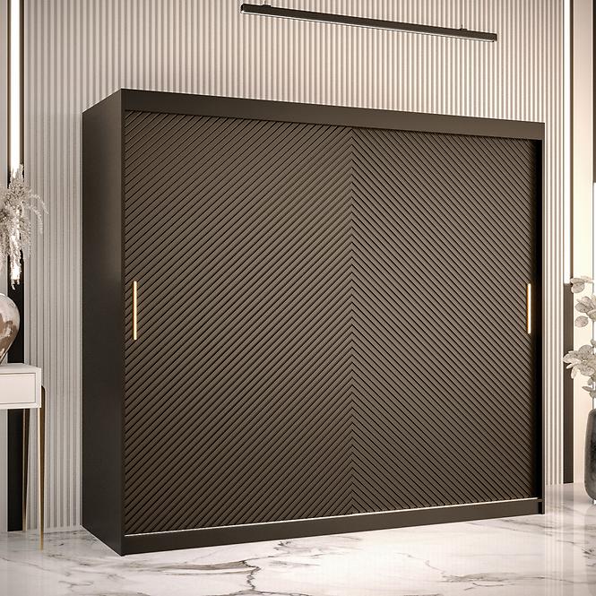 Schrank Rawang Slim Tanne 1 200 schwarz