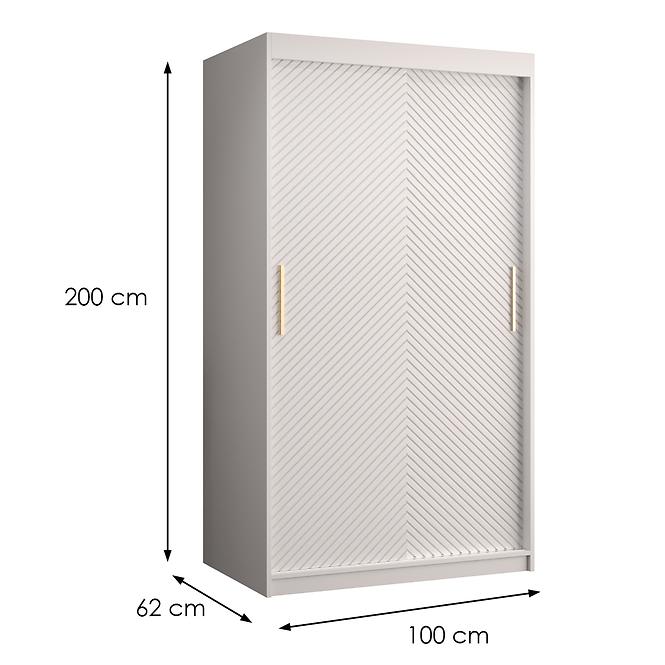 Schrank Rawang Slim Tanne 1 100 weiß