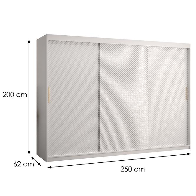 Schrank Rawang Slim Tanne 1 250 weiß