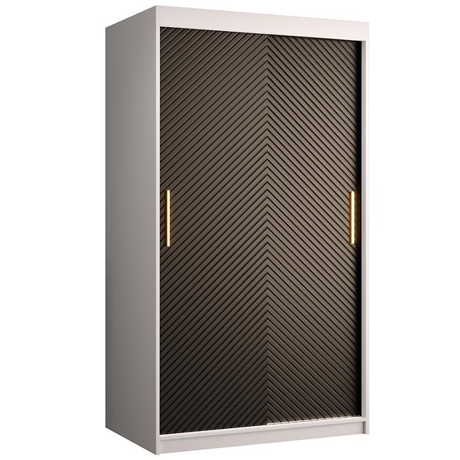 Schrank Rawang Slim Tanne 1 100 weiß/schwarz