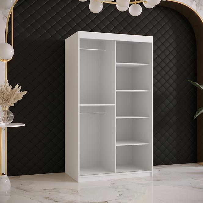 Schrank Rawang Slim Tanne 1 100 weiß/schwarz