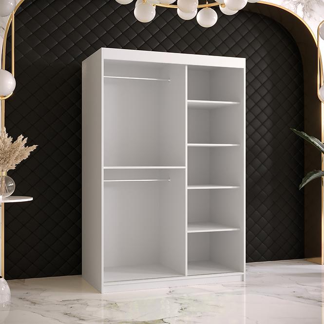 Schrank Rawang Slim Tanne 1 120 weiß/schwarz