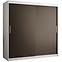 Schrank Rawang Slim Tanne 1 180 weiß/schwarz