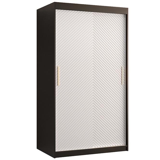 Schrank Rawang Slim Tanne 1 100 schwarz/weiß