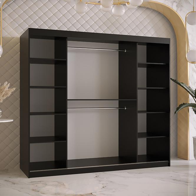 Schrank Rawang Slim Tanne 1 200 schwarz/weiß