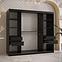 Schrank Rawang Slim Tanne 1 200 schwarz/weiß,6
