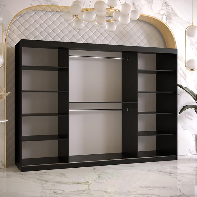 Schrank Rawang Slim Tanne 1 250 schwarz/weiß