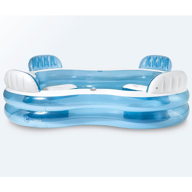 Aufblasbarer Pool mit Sitzen 2,29x2,29x0,66 m 56475NP