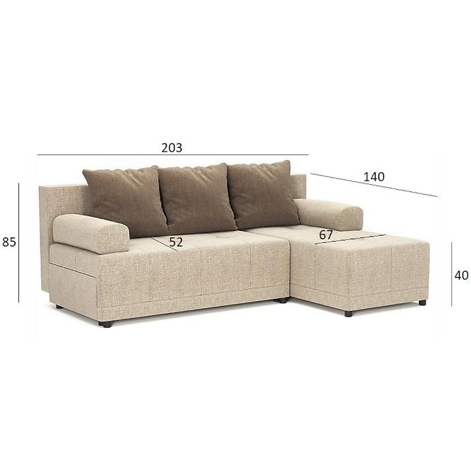 Ecksofa Max inari 22 + inari 23,6