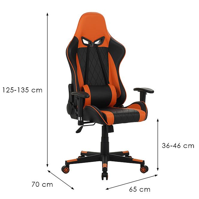 Gaming-Stuhl Backhus 8059 schwarz/orange