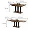 Tisch Appia 210 Matt Schwarzes Bein eiche stirling,3
