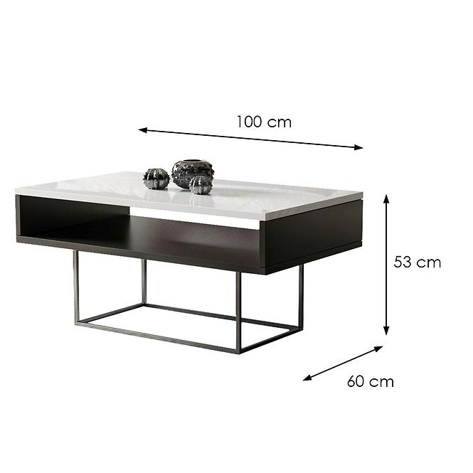 Couchtisch Enna 100 weiß glänzend