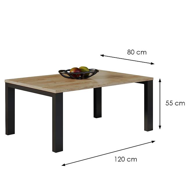 Couchtisch Garold 120 eiche złoty craft