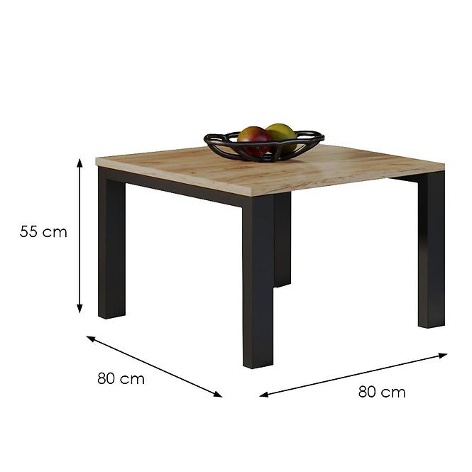 Couchtisch Garold 80 eiche złoty craft
