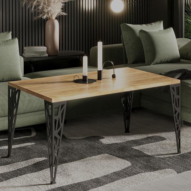 Couchtisch Monza 100 eiche złoty craft